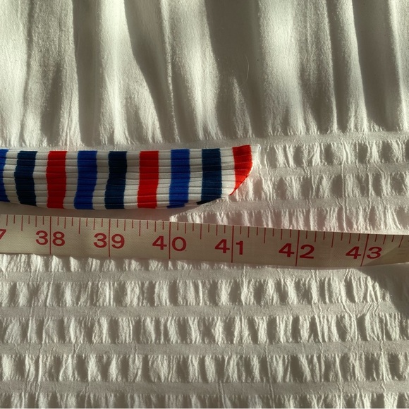 Target Xhileration Red White & Blue striped Bikini Top size D/DD - Picture 12 of 16